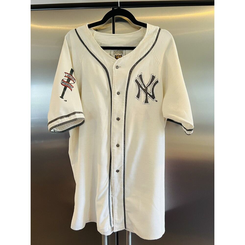 Cooperstown Collection NY Yankees Vintage-Look Jersey Cotton Linen Campri XL